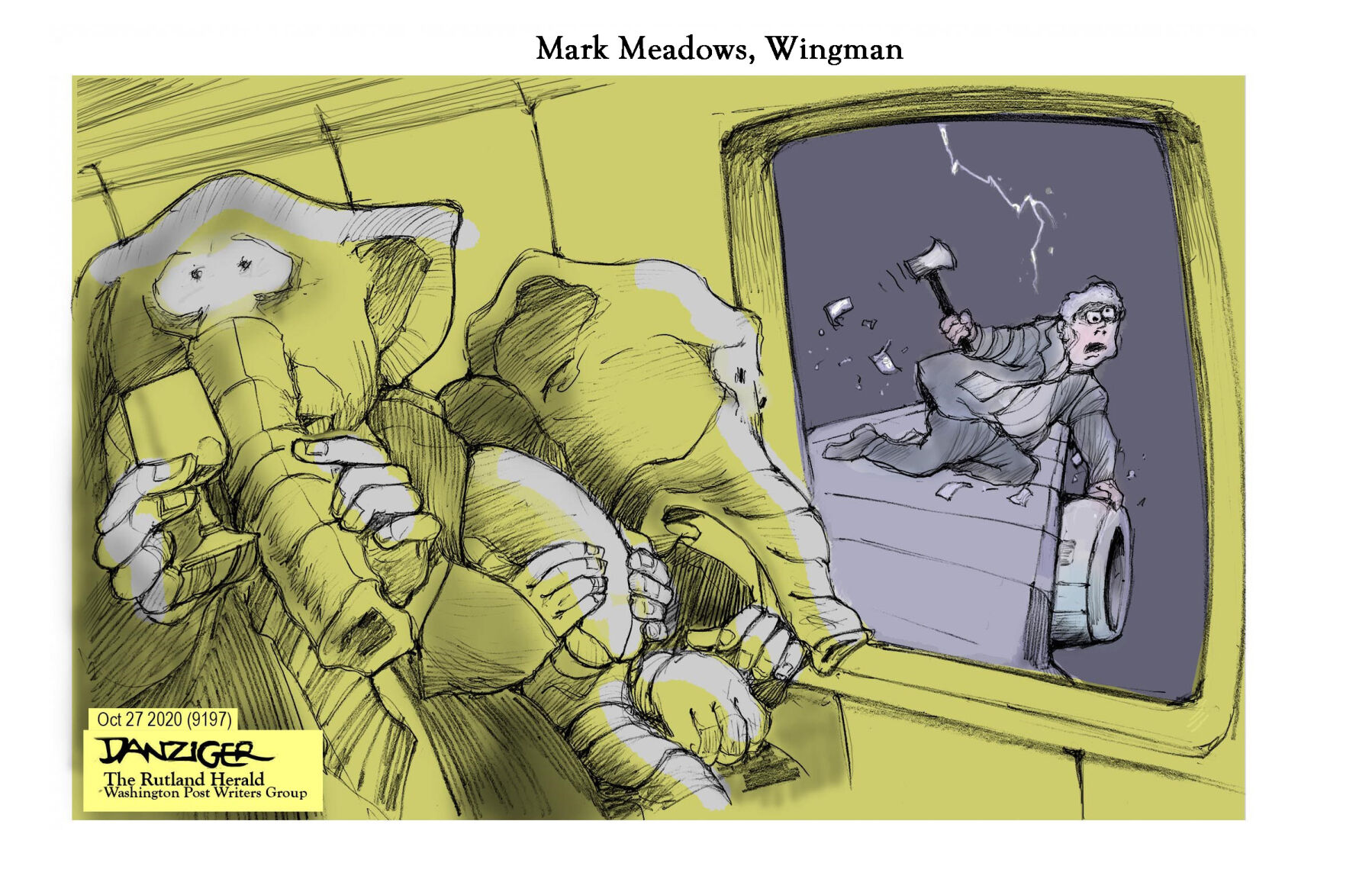 Editorial cartoon, Oct. 29, 2020